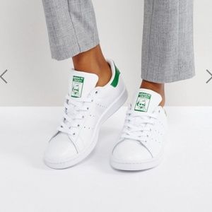 adidas white green sneakers